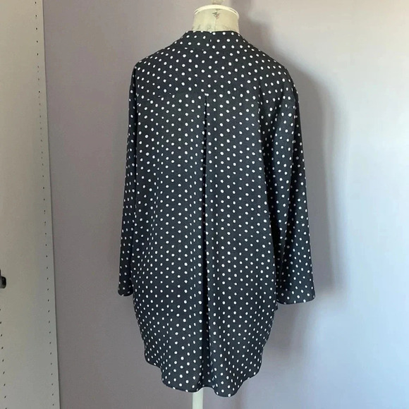 NYDJ sheer polka dot top size Large - Picture 7 of 11